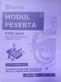 Image of Modul Pelatihan Jurnalistik Tingkat Dasar (PJTD) 2019