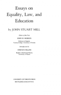 Image of Essays on Equality, Law, and Education