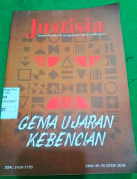 Image of GEMA UJARAN KEBENCIAN JUSTIN: Jurnal Pemikiran Keagamaan dan Kebudayaan