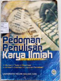 Image of Pedoman Penulisan Karya Ilmiyah